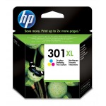Cartucho tinta 3 colores HP para impresora HP Deskjet 1050, 2050 - HP 301XL / CH564EE 