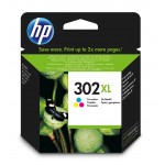 Cartucho tinta 3 colores HP para impresora HP Officejet 3830 - HP302XL / F6U67AE Original