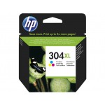 Cartucho tinta 3 colores HP para impresora HP Deskjet 3720, 3730 - HP304XL / N9K07AE 
